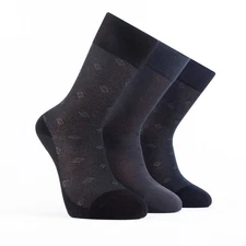 Men’s Bamboo Lightweight Dress & Trouser Socks 3-Pack - 505
