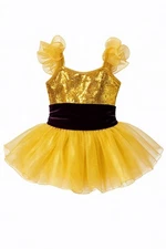 ✨ Curtain Call Encore “Golden Moments” Dance Costume Style E1294 Child Small