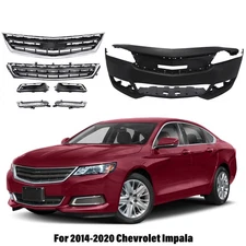 Front Bumper Cover Kit w/Light For 2014 2015 2016 2017-2020 Chevrolet Impala