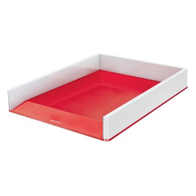 LEITZ Briefablage WOW Duo Colour, A4, Polystyrol, rot 1 bis 20 Stk SPARE 50%