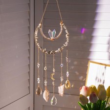 "Crystal Suncatcher - Hanging Prism Decor for Windows, Gifts for Her"