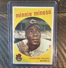 Topps 1959 Topps #80 Minnie Minoso Cleveland Indians Base Set Baseball Card