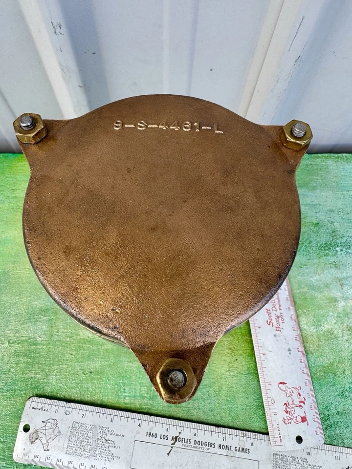 VTG US NAVY X-12 TRAIN BEACON IR FILTER WWII SIGNAL SHIP LIGHT CORNING NAN F-1? - Image 2 of 4