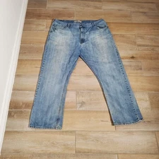 WRANGLER JEANS RELAXED BOOT BLUE COTTON 42X30