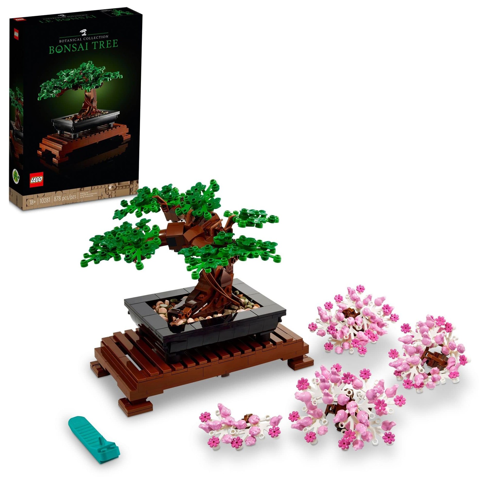 LEGO Botanicals Bonsai Tree Building Set - Artificial Bonsai Tree Plants for