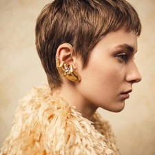 Sculptural Hand Ear Cuff Earring Avant-Garde ...