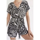 Anthropologie Corey Lynn Calter Zebra Print Belted Romper Size S — photo 1