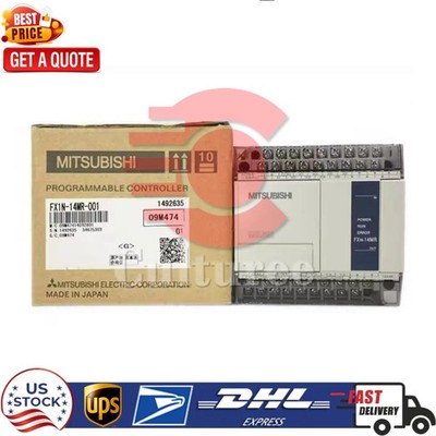 NEW MITSUBISHI FX1N-14MR-001 FX1N14MR001 MELSEC PROGRAMMABLE LOGIC CONTROLLER