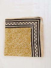 Handmade Block Print Bandana Cotton Square Scarf Bohemian Style Boho Festival