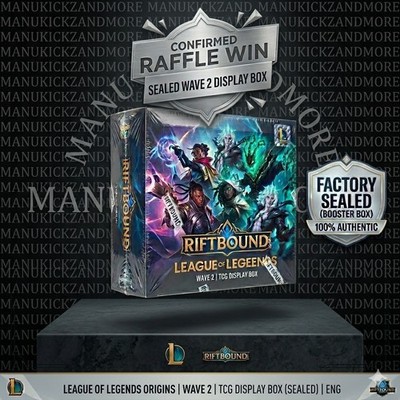 Riftbound League of Legends Origins Wave 2 TCG Display Box | CONFIRMED WIN  