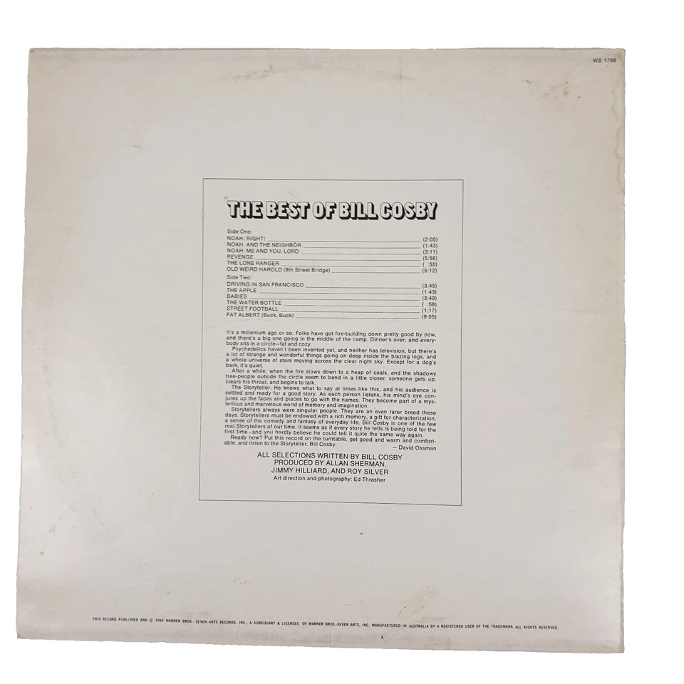 Bill Cosby - The Best Of Bill Cosby 33 RPM Vinyl LP Record, 1969, Comedy, Humor - image 2 of 4