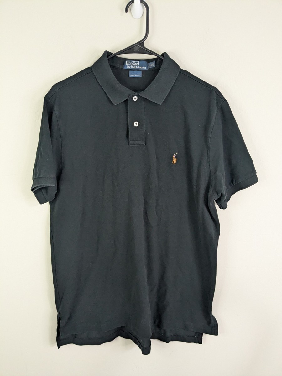Polo Ralph Lauren Polo Shirt Men's Extra Large Black Short Sleeve Stretch