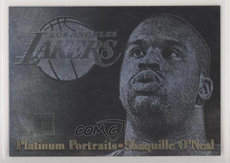 1996-97 Fleer Metal Platinum Portraits Shaquille O'Neal #8 HOF ow6
