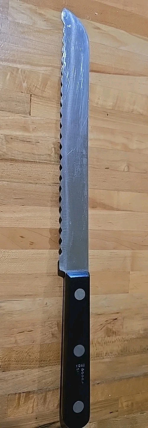 VTG 12.5" INOX SABATIER ROWOCO Serrated Kitchen Knife