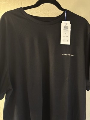 JACK & JONES ORIGINALS Men's XL Graphic Print Black Cotton Jersey T-Shirt