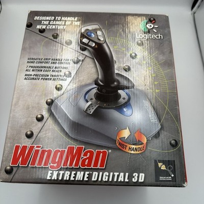 Logitech Wingman - Force 3D Feedback Joystick Twist Handle -used - Read -