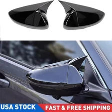 FOR 2018-2022 ACCORD M STYLE GLOSS BLACK SIDE MIRROR COVER CAP OVERLAY W/O USA