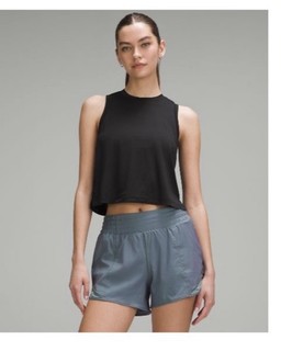 Lululemon Ultra Light Waist Length Tank Top Black Size 2