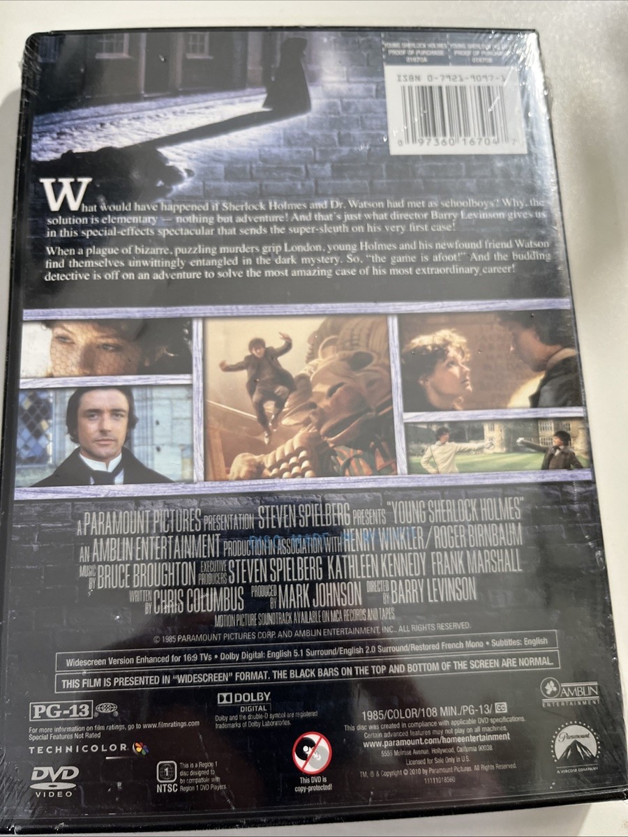 Young Sherlock Holmes (DVD, 1985) for sale online