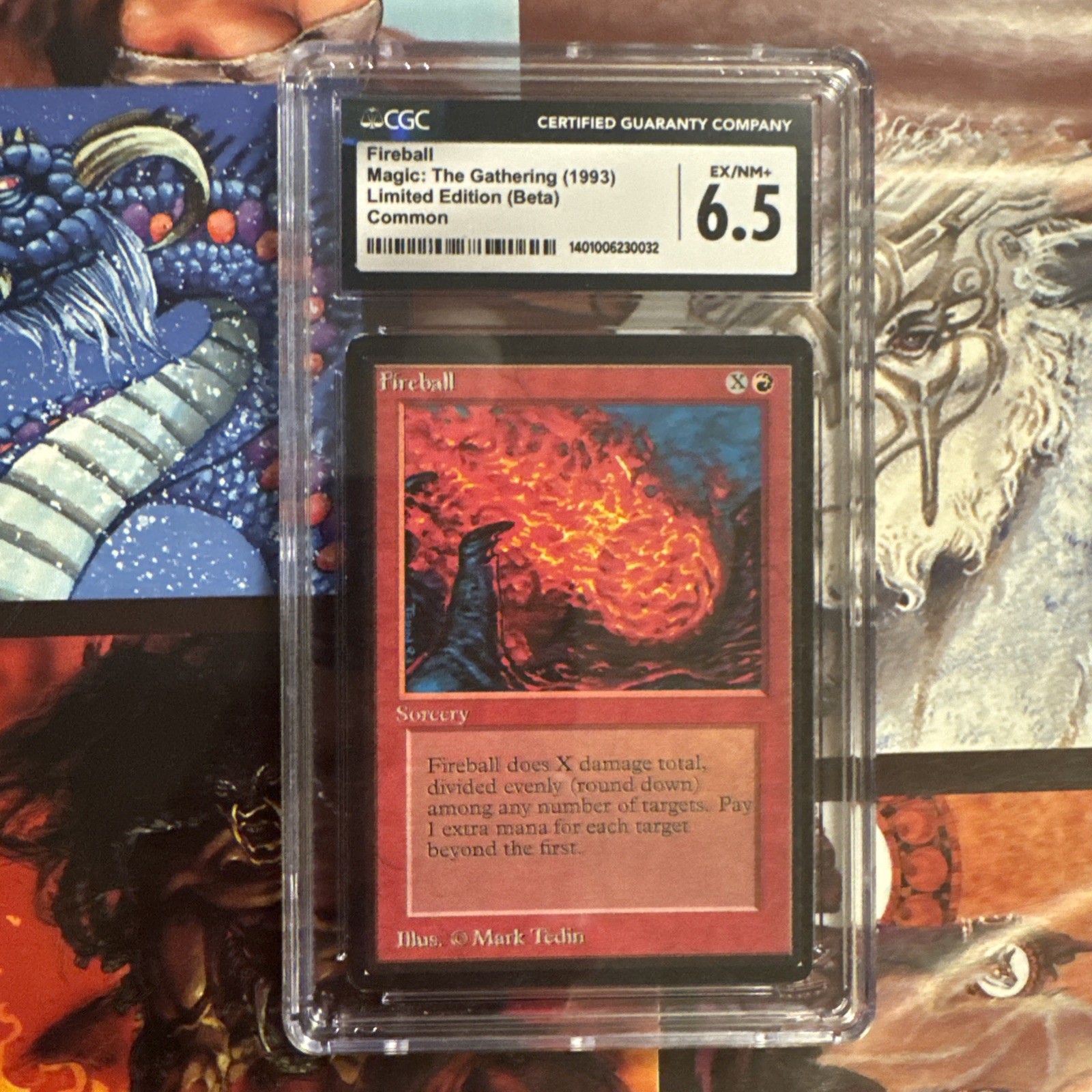 MTG Beta Fireball CGC 6.5 Graded EX/NM+ (1401006230032)