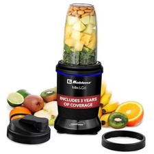 Mix Go Personal Blender, Portable Size Blender for Shakes Black 6 Accessories