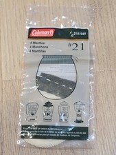VINTAGE COLEMAN STRING TIE LANTERN 4 MANTLES SEALED #21 MADE IN USA 21A104T