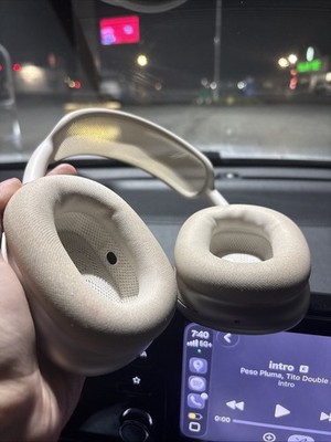 Sliver AirPod Pro Maxes with Noise Cancelation New In Fair Conditions with Box