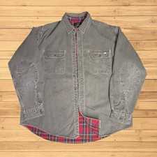 Vintage Orvis lined flannel button up long sleeve fly fishing