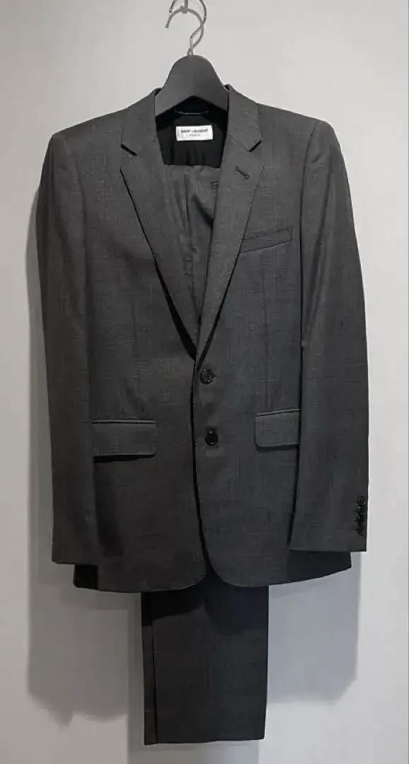 Tuta Saint Laurent Paris EDIZIONE 16SS Hedi Lana Taglia 46 Grigio Made in Italy