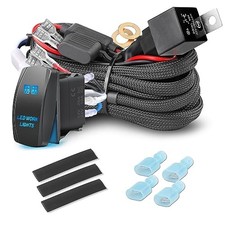 Wiring Harness 12V Fog Lights Wiring Harness Kit for LED Light Bar Work 2 Lead