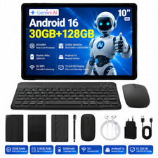 2026 NEU 10,1 Zoll Tablet Android 16 30GB RAM 128GB ROM Octa-Core Dual Kamera