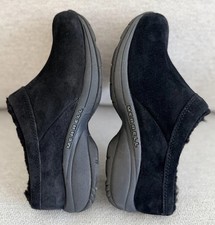 Merrell Primo Chill Slides Black Suede Shearling Sz  8.5 Women’s