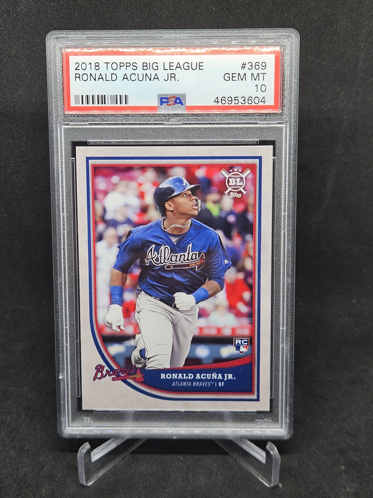 2018 Topps Big League Ronald Acuna Jr Atlanta Braves RC PSA 10