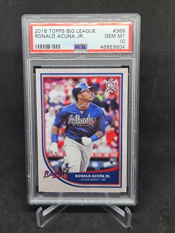 2018 Topps Big League Ronald Acuna Jr Atlanta Braves RC PSA 10