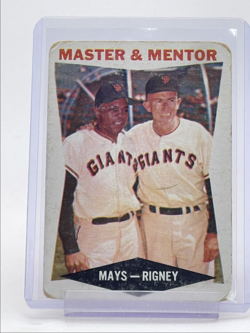 WILLIE MAYS BILL RIGNEY 1960 TOPPS MASTER & MENTOR BASEBALL #7 Q4958
