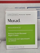 MURAD Resurgence Retinol Youth Renewal Night Cream- 1.7fl oz New in Box