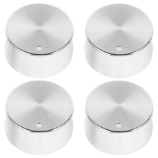 4 Pcs Metal Gas Stove Knobs Zinc Alloy Replacement Burner Control Knobs