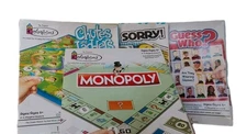 4 Colorforms Travel Board Games Monopoly Sorry Guess Who Chutes & Ladders Gifts