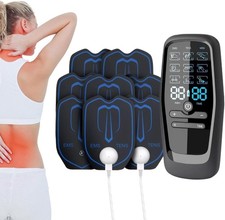 9-in-1 TENS Machine Wireless Pain Relief Device with 8 Pads for Back Neck Muscle