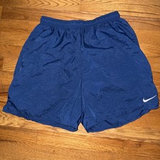 Vintage 90s Nike Swim Trunks Mens Size LG Lightweight Beach Mesh Big Swoosh Logo