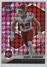 2021 Panini Mosaic Pink Camo Mosaic Prizm Daniel Sorensen #7 0c2