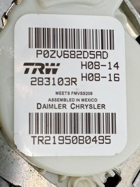 Seat Belt Front Bucket Seat Passenger Retractor Fits 09-14 ROUTAN 143008 - Image 2 of 4