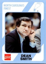 1989-90 Collegiate Collection/Coca-Cola North Carolina's - Dean Smith 