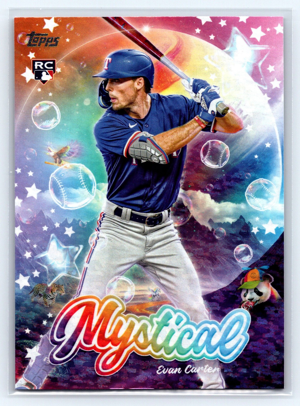 2024 Topps Update Evan Carter Mystical #MYS-14 RC Rookie Texas Rangers
