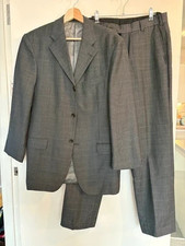 Charcoal grey checked vintage men