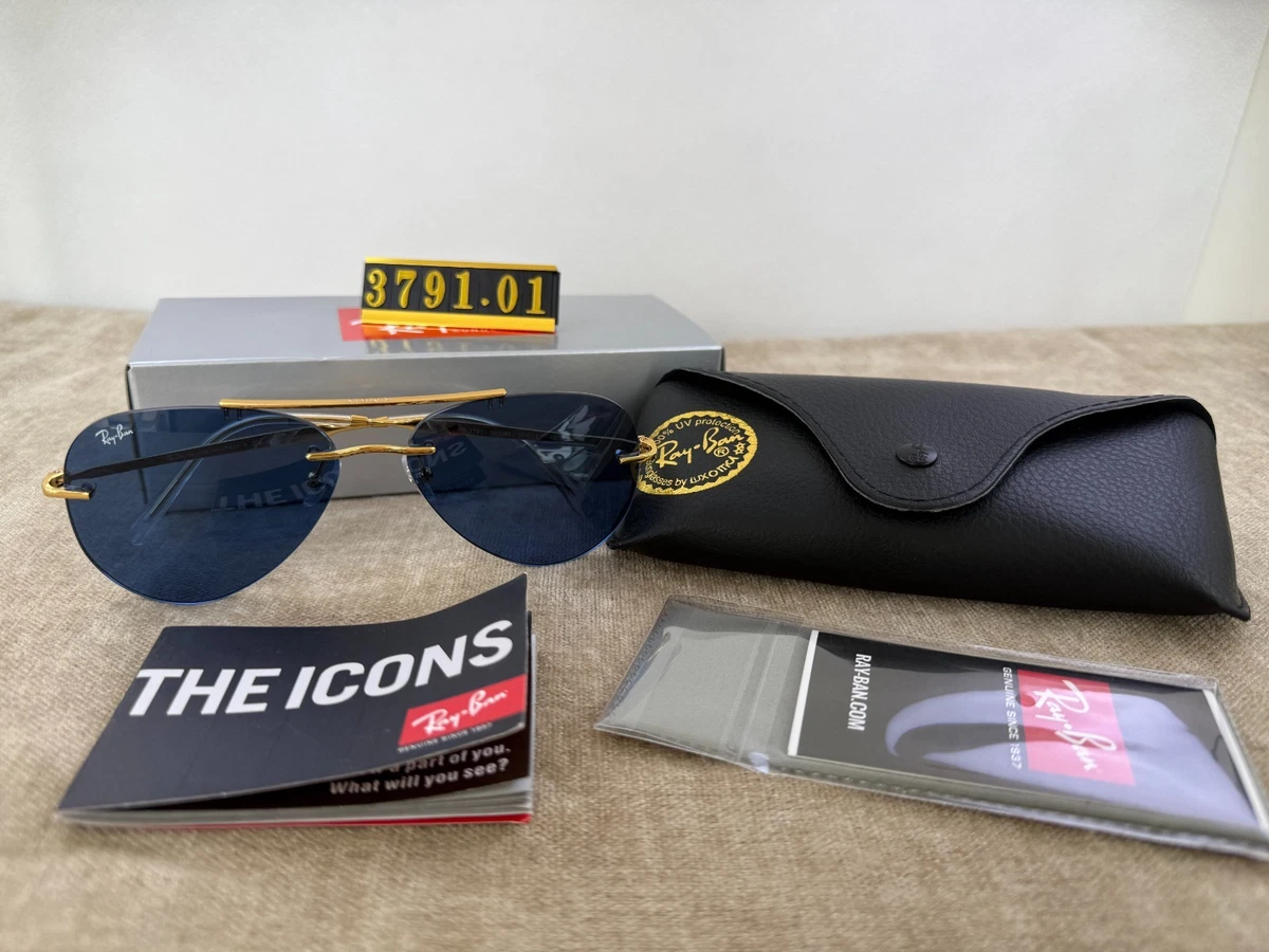 Ray-Ban Gold Blue Sunglasses for Men for sale | eBay