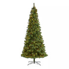 10 Ft. Pre-Lit White Mountain Pine Artificial Christmas Tree with 850 Clear LED 