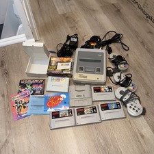 Super Nintendo SNES Konsole + Spiele + Pro Action replay 3 + Controller Mario