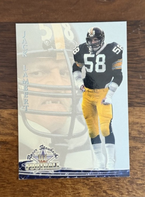 1994 Ted Williams Roger Staubach's NFL #52 Jack Lambert FOOTBALL Card