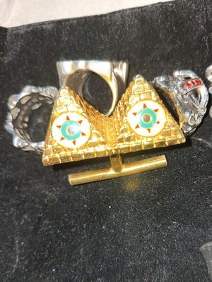 Vintage Ambush Design AMBUSH Japan Eye Am Not Alone Pyramid Ring.
